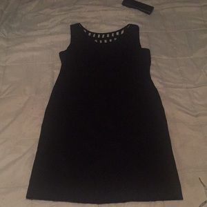 Vintage! Bentley Black Dress with Lattice Neck